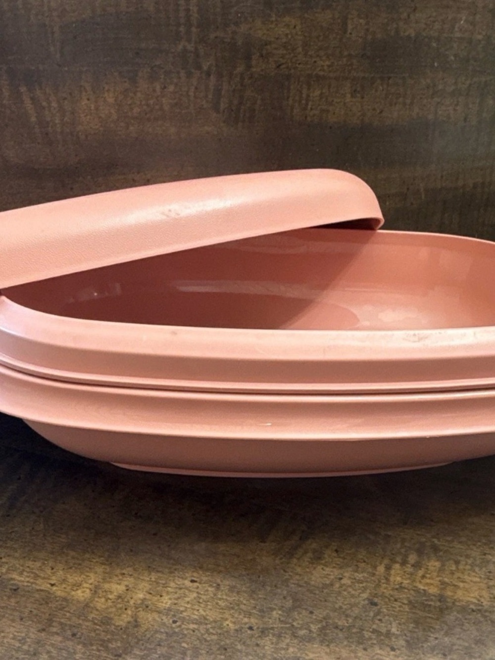Vintage Tupperware Pink Decorative Serving Bowl with Lid - Home Accents